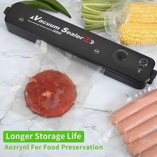 Vacuum Sealer Machine - Automatic Food Sealer for Food Preservation, Suitable for Dry & Moist Food, Portable Sealer Compact Design Vacuum and Seal Modes for Home