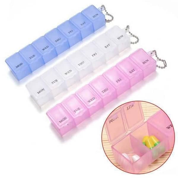 Portable Size Travel Medicine Tablet Storage