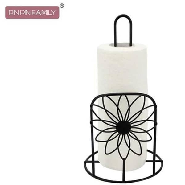 New Iron Tissue Roll Stand Holder Kitchen Paper Tissue Stand