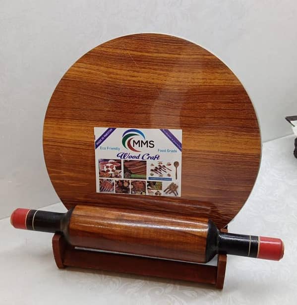 Chakla Belan with Stand, Rolling Pin, Wooden Chakla Belan with Stand for Kitchen, Chakla Belan Stand, Home and Kitchen.