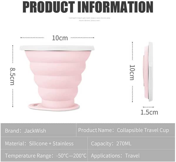 Silicone Collapsible Travel Coffee Cup