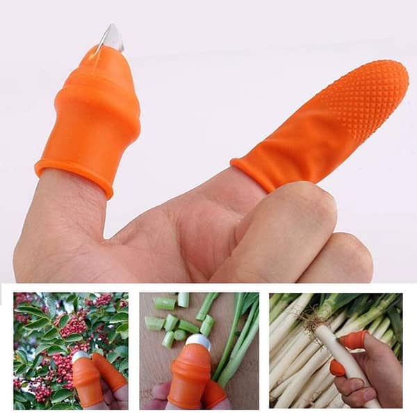 Silicone Finger Cutter Thumb Knife Separator Vegetables Fruit Agricultural Thumb Cutter Gardening Harvesting Picking Tool Men