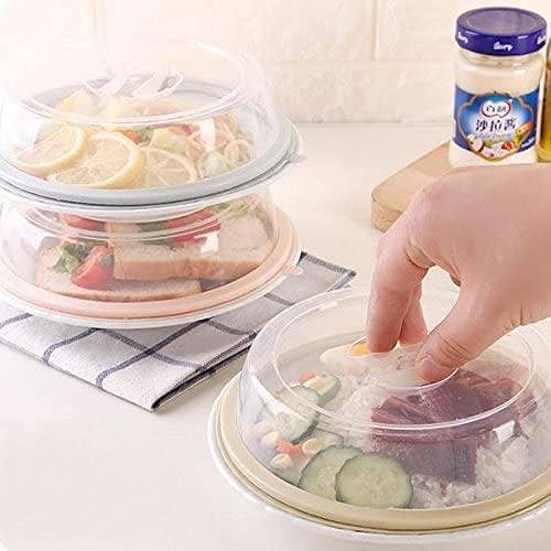Fresh Food Cover, Universal, 7.5 '', Vacuum Tight, Food Container, Lid Plate, Dome Top Cover, Stackable, Microwave Safe, Dishwasher Safe and BPA Free,