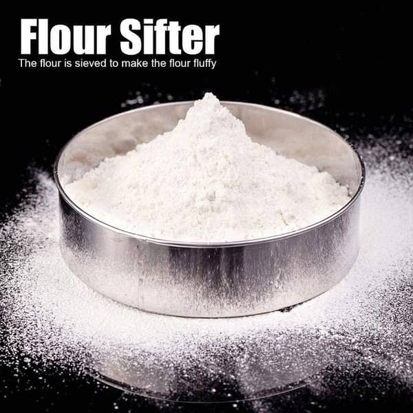 6 kitchen flour sieve, fine mesh flour strainer, stainless steel, fine filter for kitchen