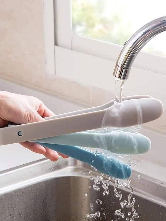 3 Pcs Premium PP Plastic Food Serving Tong Food Clip Bread Cake Salad Tongs for Home Party Bar