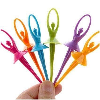Fairy Fruit Fork Set 6pcs/set Fork Stand