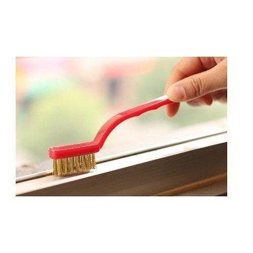 Set of 3 Multipurpose Cleaning Brush with Hard Bristles for Scrubbing Removing Rust from Gas Wall Frames Car Kitchen Stove Kitchen Tool (Metal Brush + Brass Brush + Nylon Brush)