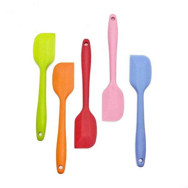 Spatulas, 8.5 Inch Small Non-stick Heat Resistant Rubber Spatula Flexible
