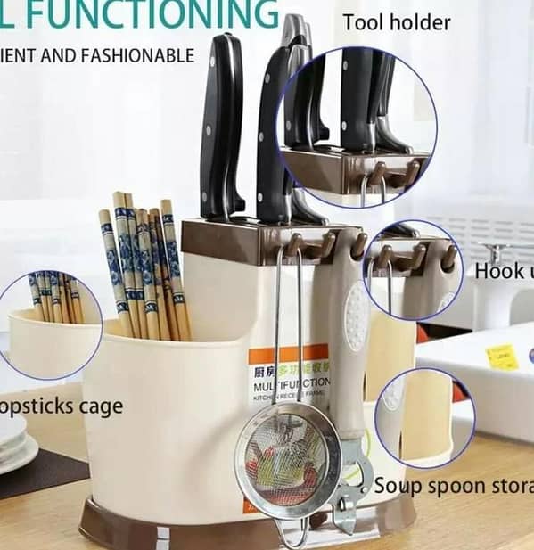Kitchen Utensil Stand Kitchen Spoon, Knife and Cutlery Organizer Self Draining Basket for Kitchen Cutlery Storage Box
