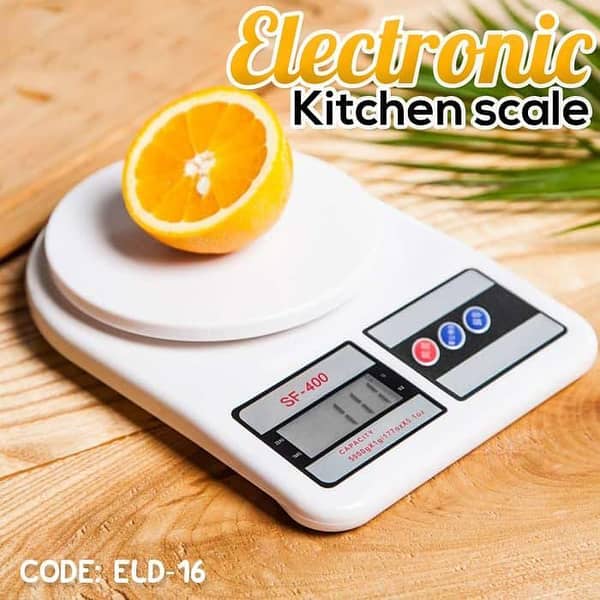 Digital Kitchen Weighing Machine Multipurpose Electronic Weight Scale with Backlit LCD Display for Measuring Food, Cake, Vegetable, Fruit