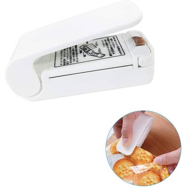 Creative Mini Portable Seal Packing Plastic Impulse Sealer Bag Clips Mini Portable Handheld Heat Sealing Machine Food Vacuum Sealer Kitchen Tool Accessories