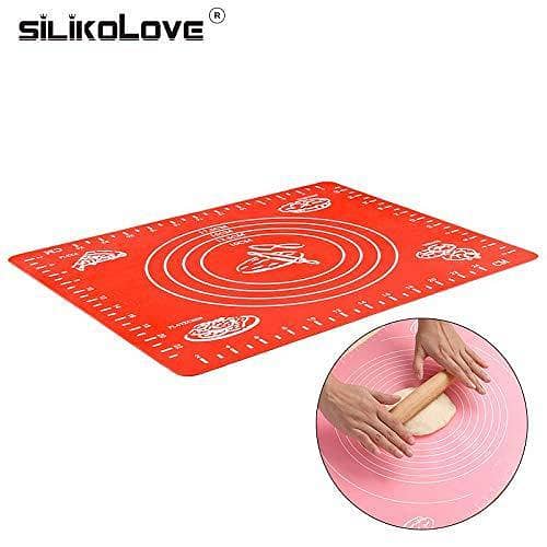 Silikolove Non-Stick Silicone Mat Rolling Dough Liner Pad Pastry Cake Bakeware Paste Flour Table Sheet