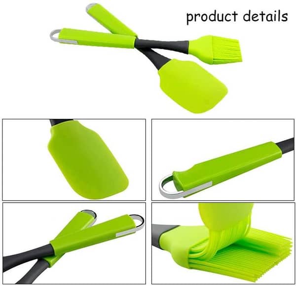 Silicone Brush and Spatula Set 2-Pieces