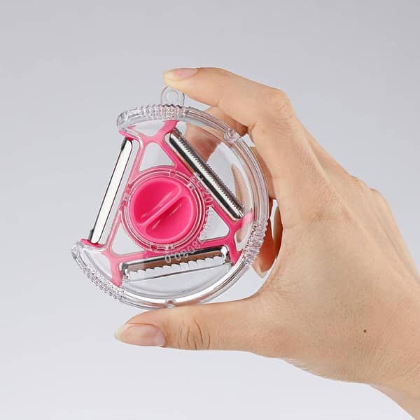 3-in-1 Rotary Peeler, Mospro With Standard Blade, Soft Skin Blade, Julienne Blade, For Fruits And Vegetables