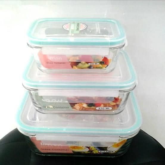 Glass Food Storage Containers with Airtight Lid