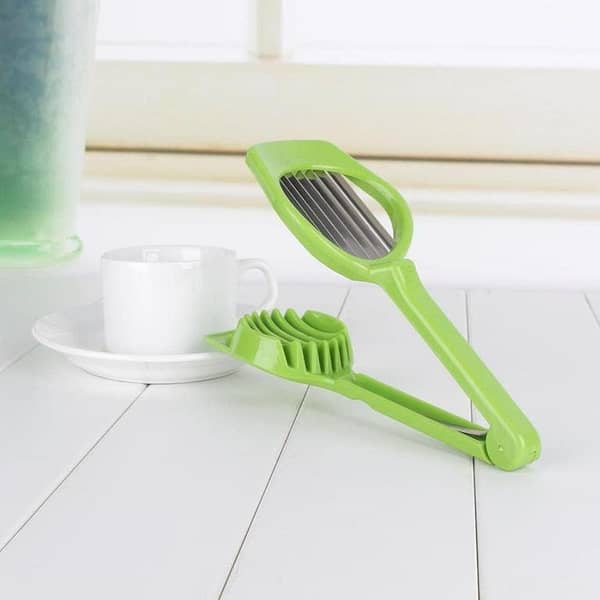 Egg slicer,Small Fruit Banana Slicer Strawberry Egg Cutter Multi Purpose Slicer Steel Kitchen Essential Cooking Tools
