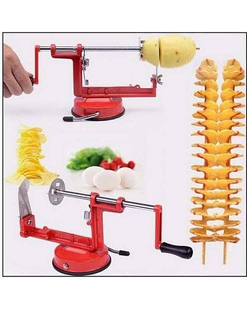 Kitchen Potato Twister stainless steel potato cutter manual spiral twister cutter chips