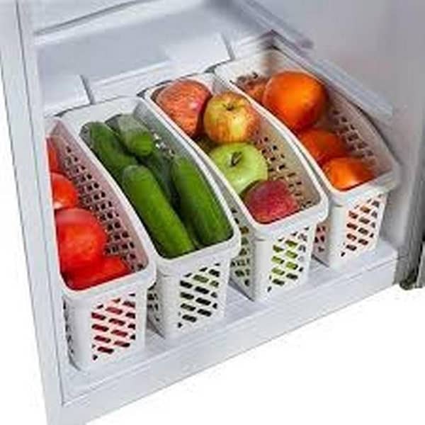 Kitchen Refrigerator Organizer Space Saver Slide Under Shelf  Freezer Storage Box Basket Container