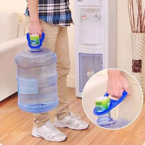 Drinking Water Bottle Handle Bottle Carrier Lifter with Anti-Slip Holder Plastic Jugs Excluding Glass Fit 18.9L Bottled Water
