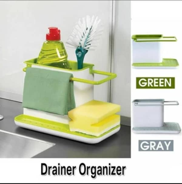 Soap Tools Bathroom Sponge Holder Caddy Organizer Drainer for Kitchen Sink