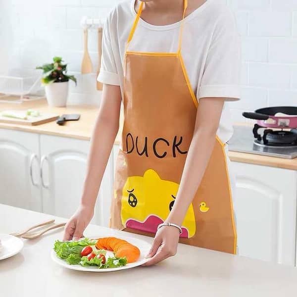 Apron Sleeveless Waterproof Anti-Oil Kitchen Apron with Waist Tie for Women – BBQ and Home