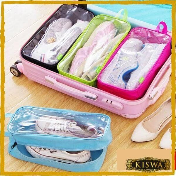 Pack of 5 Travel Shoes Organizer Storage Bags waterproof Toiletry Bag and Travel Shoe Pouch