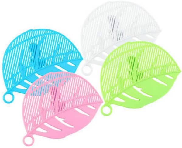 Leaf-Shape Rice Wash Sieve: Kitchen Cleaning Tool for Rinsing Rice, Beans, and More