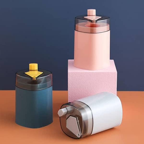 Pack of 2 Small Press-Toothpick Box Dispensers for Kitchen Storage