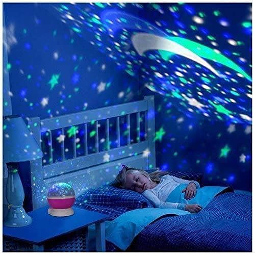 Star Projector 4 LED Bead 360° Cosmos Night Light with USB Cable