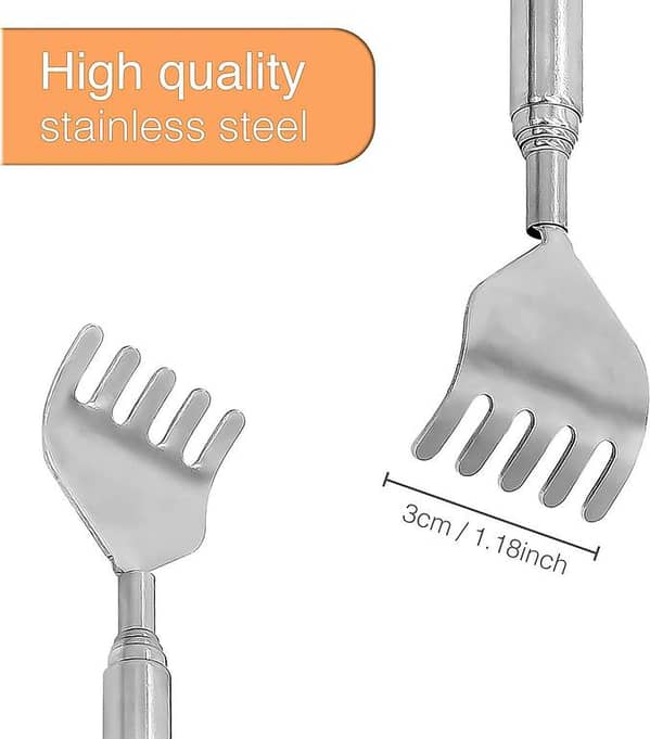 SMD Stainless Steel Telescopic Back Scraper, 2-Piece Set, 51 cm Range