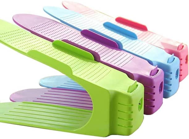 Shoe Organiser Slots - Adjustable Double-Layer Shoe Storage Holder