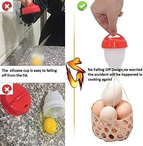 Boiled Egg Cooker – Healthy & Easy Egg Maker Silicone (Pack of 6) by [Brand/Model Name]