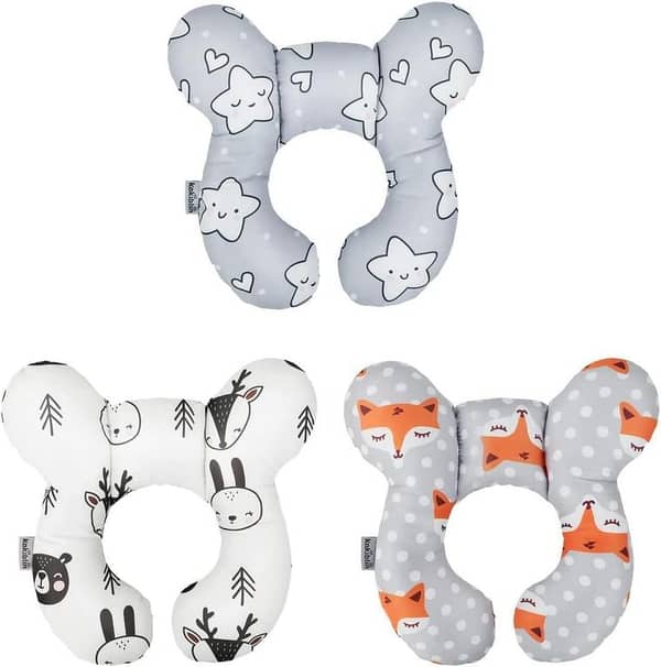 Baby Travel Pillow for 0-1 Year Olds: Infant Head and Neck Support for Car Seats and Pushchairs