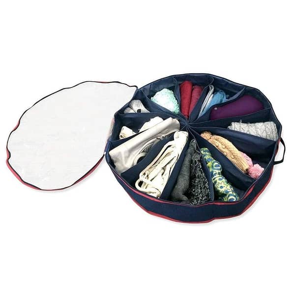 12-Rack Shoes Organizer Round Shape with 360° Zipper and Dust Covers