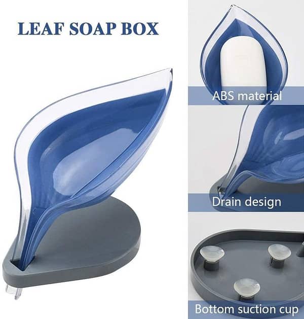 Leaf soap dish for soap, leaf design, soap and bath holder