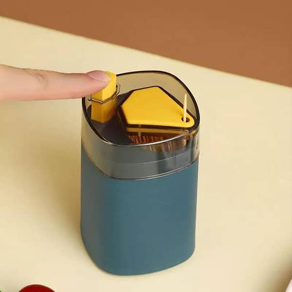 Toothpick Dispenser, Semi-Automatic Pop-Up Toothpick Holder