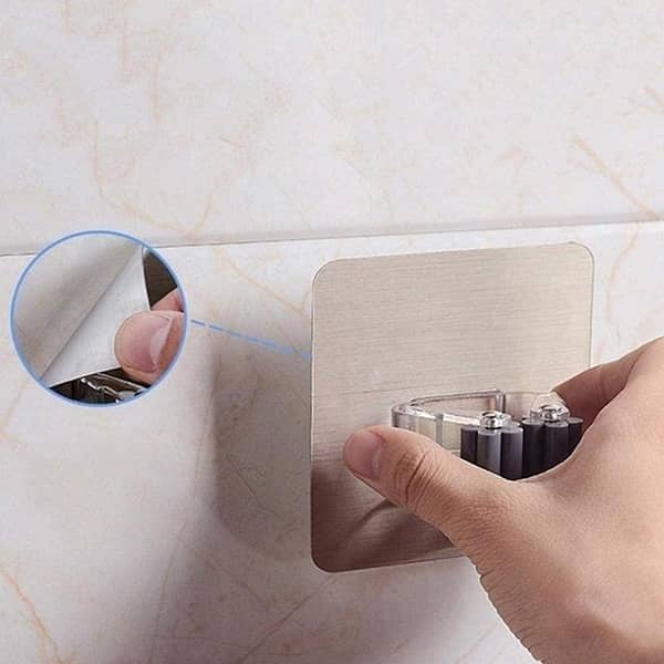 Powerful Hook Magic Sticker Mop Holder with Traceless Nail-Free Wall Mount