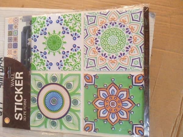 Tile Stickers 12x12 inches | Wall Stacker Peel & Stick Foem Adhesive Tiles for Backsplash, Staircase, and Decor