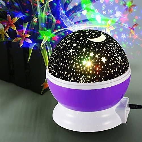 Star Projector 4 LED Bead 360° Cosmos Night Light with USB Cable