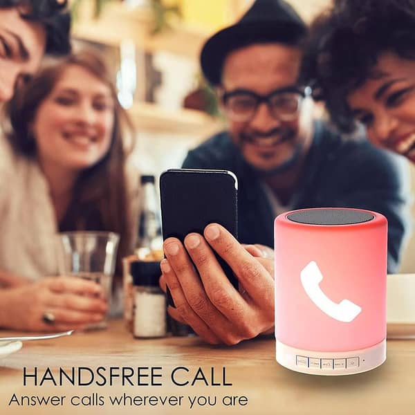 Night Light Bluetooth Speaker with Touch Control Lamp, Portable Wireless Speaker and Bedside Table Light