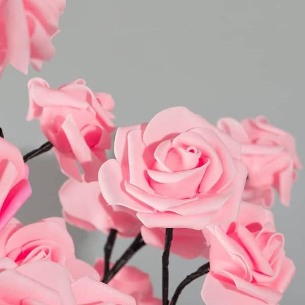 Home Room Decor: 24-LED Rose Tree Table Lamp Gift for Women, Teens, Girls