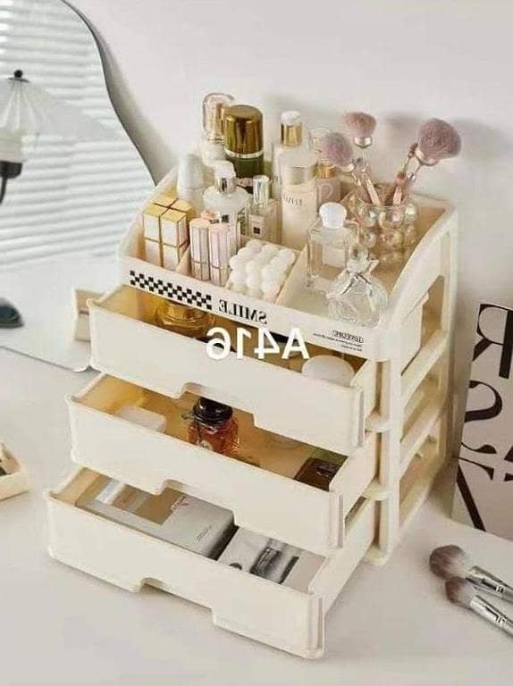 1pc Jewelry and Skincare Drawer Storage Case – Large Makeup Box