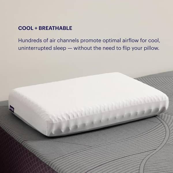 Purple Pillow with Adjustable Boosters, GelFlex Grid, and Ergonomic Support