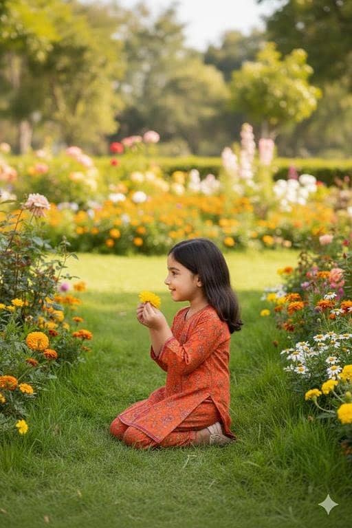 Primium  Printed Cotton Dress For Girls: Random Design For Unique Style- Suitable For All Seasons Kids-Cotton Printed -Kids Ethnic Wear for FestivalsKurta Set For Girls–Floral Design with Trouser, Suitable for All Seasons