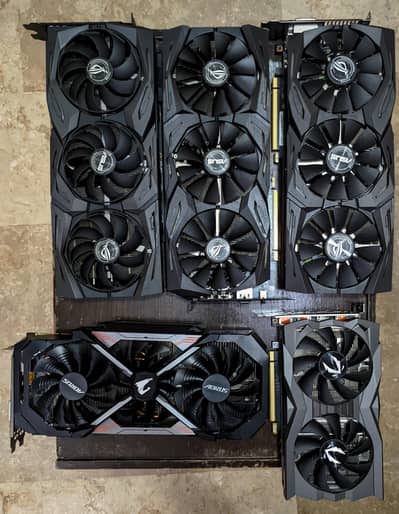 RTX 2070/Super ROG Strix, 1080Ti Aorus, GTX 1660 super,1060 6GB Rx 480