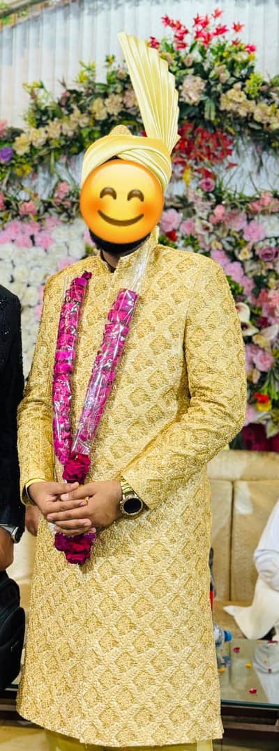 Sherwani golden color