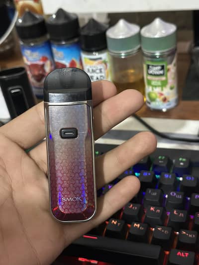 Smok 5 kit 80 watt max+ pod wali coil b lag jati hai 5ml ka tank hai