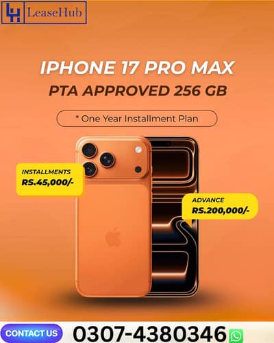 Apple iPhone 17 Pro Max Pta Approved On Easy Installment Plan