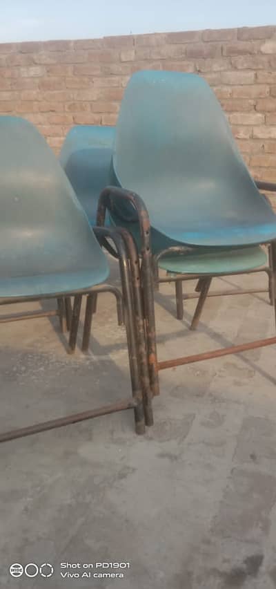 6 Strong Plastic Chairs for Sale –  Good Condition | Best for Home
