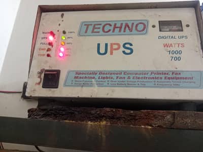 UPS with battery 1000w and 175 battery 19 plates